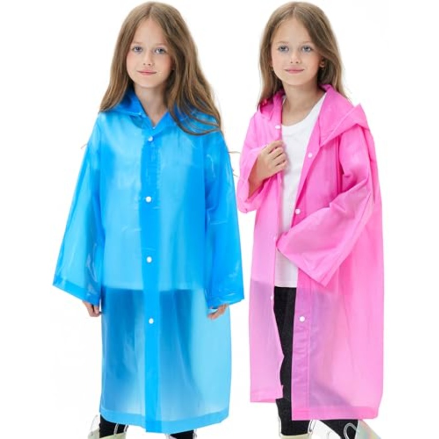 2 Pack Reusable Waterproof Rai - Emergency Poncho Rain reseña y precio
