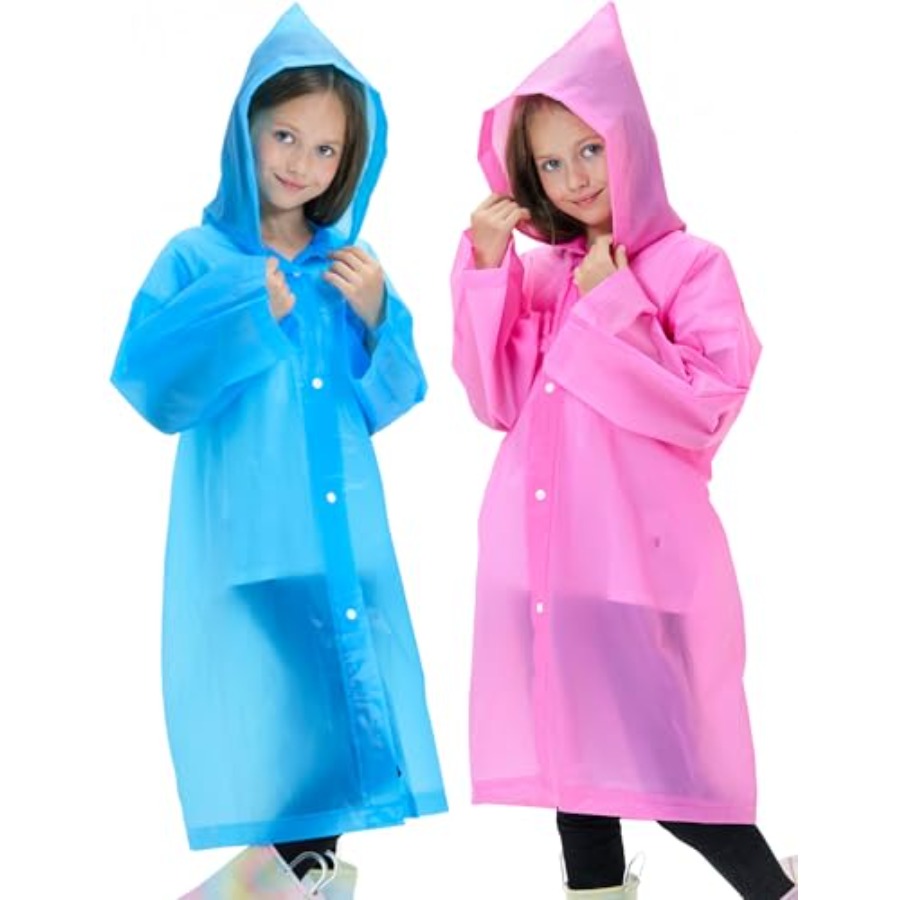 2 Pack Reusable Waterproof Rai - Emergency Poncho Rain reseña y precio
