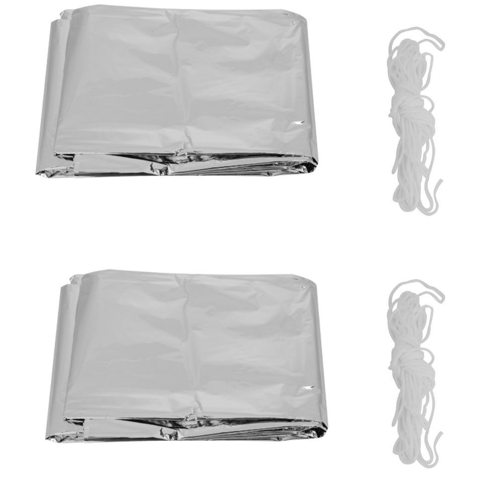2 Pcs Durable Reflective Emerg - Survival Blanket Reflective reseña y precio