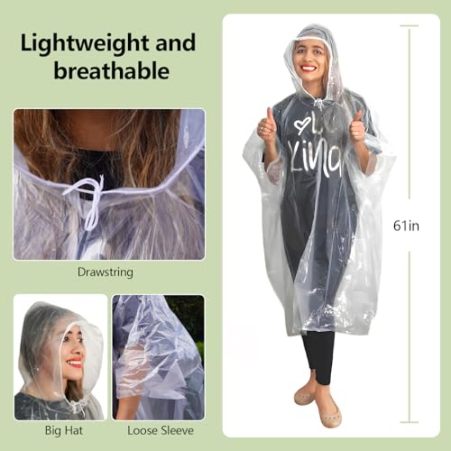 Emergency Disposable Rain Ponc - Emergency Poncho Rain reseña y precio