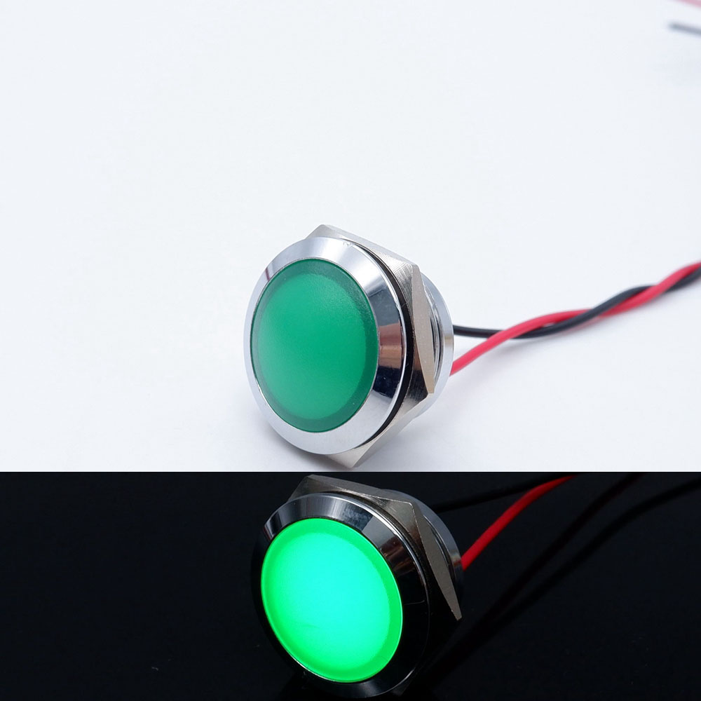 10pcs 12/16/19/22mm Metal LED  - Signal Panel Orange reseña y precio