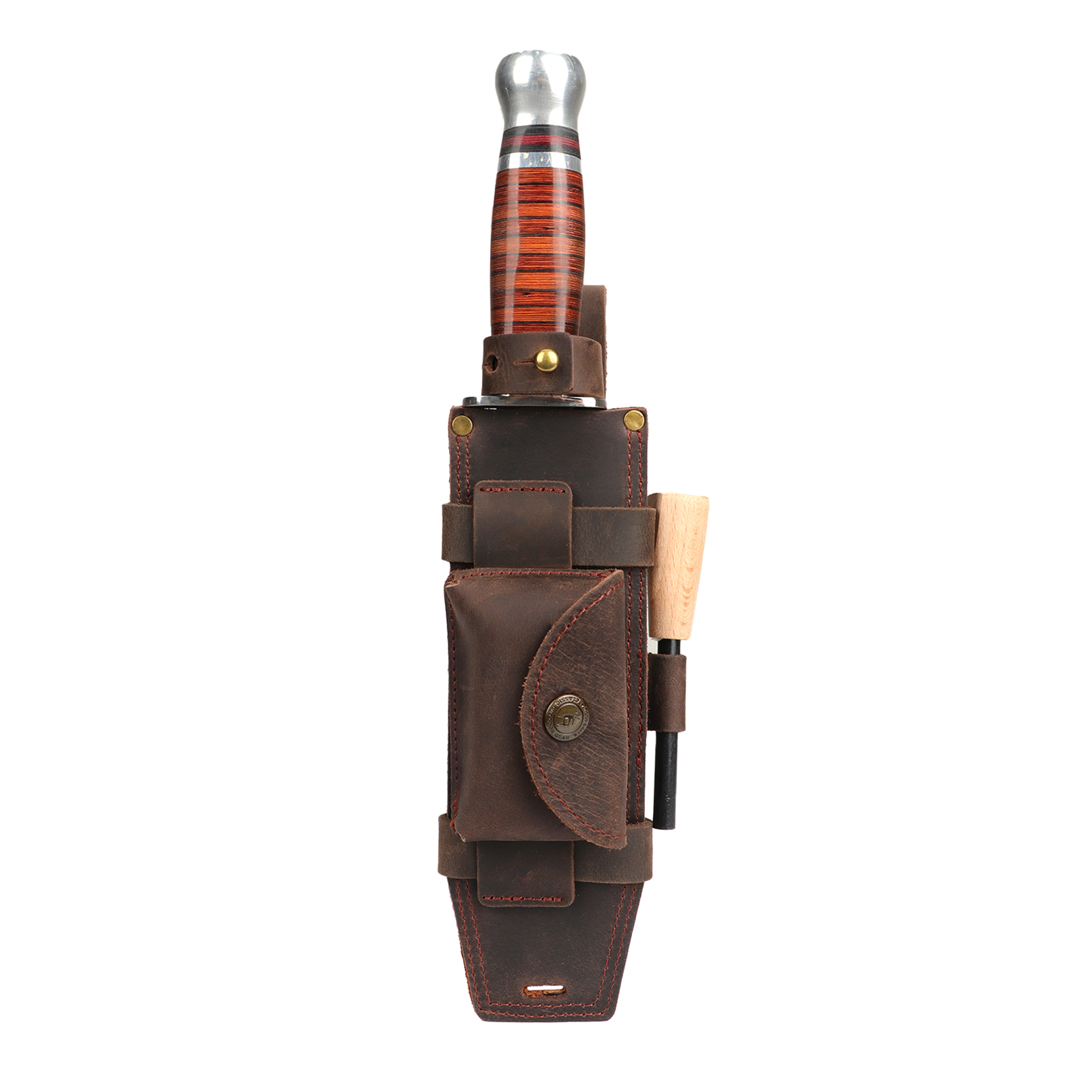 Tourbon Camping Leather thKnif - Bushcraft Knife Fixed reseña y precio