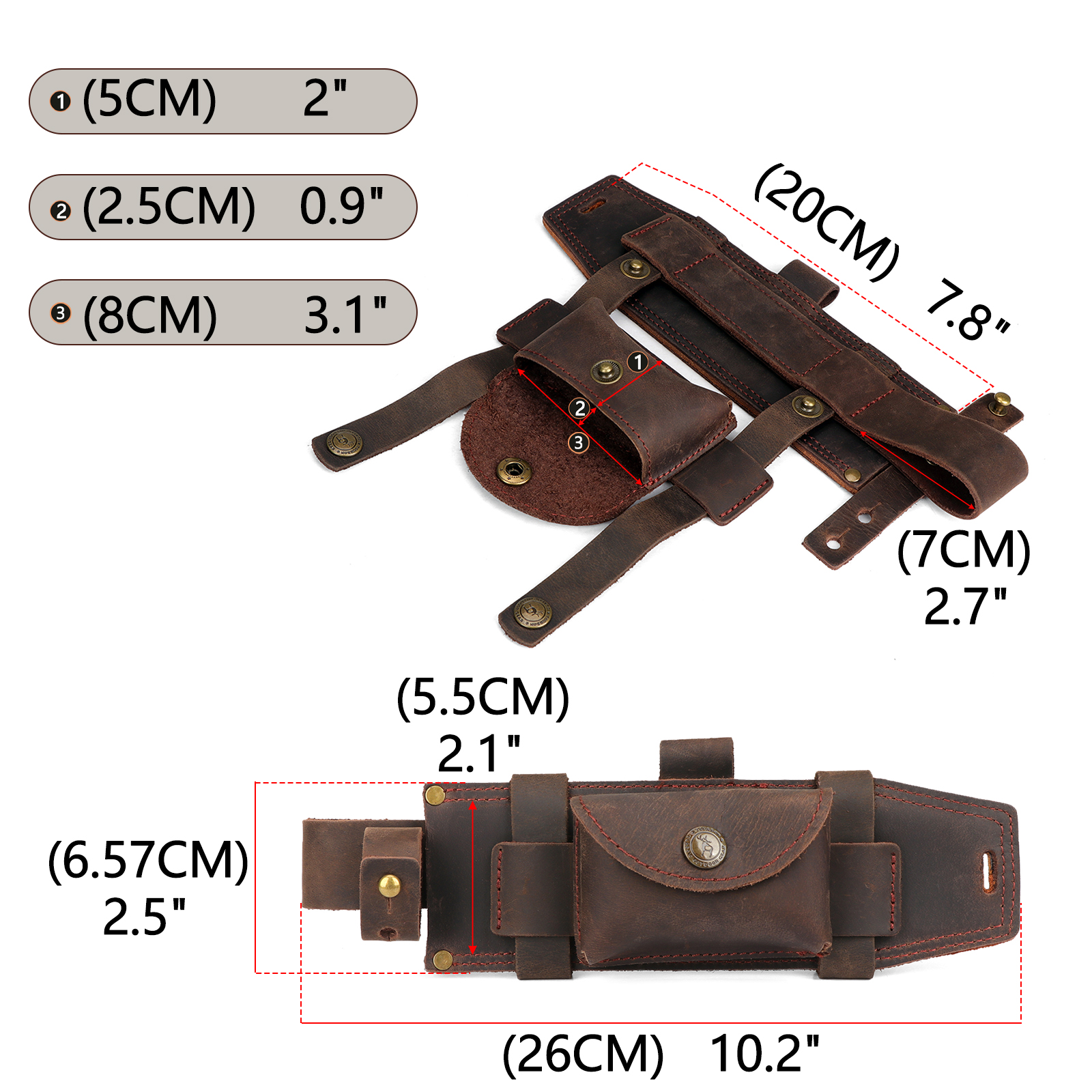Tourbon Camping Leather thKnif - Bushcraft Knife Fixed reseña y precio
