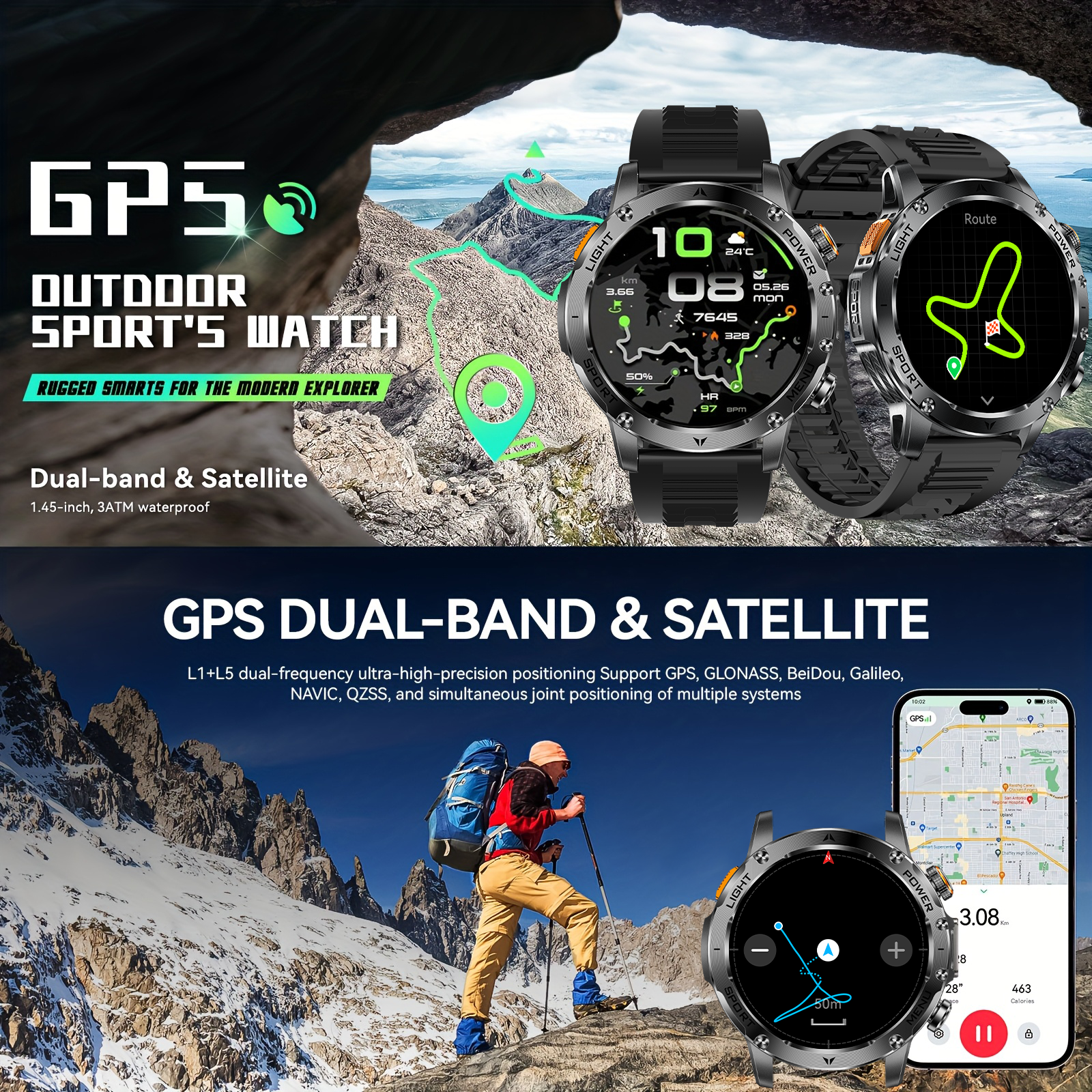2025 New GPS Outdoor Sports Sm - Compass Lensatic reseña y precio