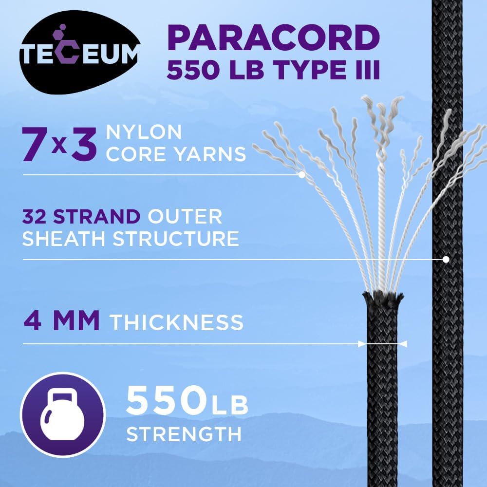 Reflective Paracord Rope 1000f - Para Cord 1000Ft reseña y precio