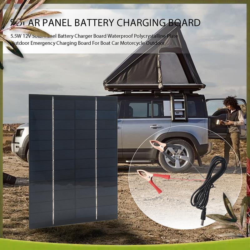 AB98-5.5W 12V Solar Panel Batt - Solar Emergency Charger reseña y precio