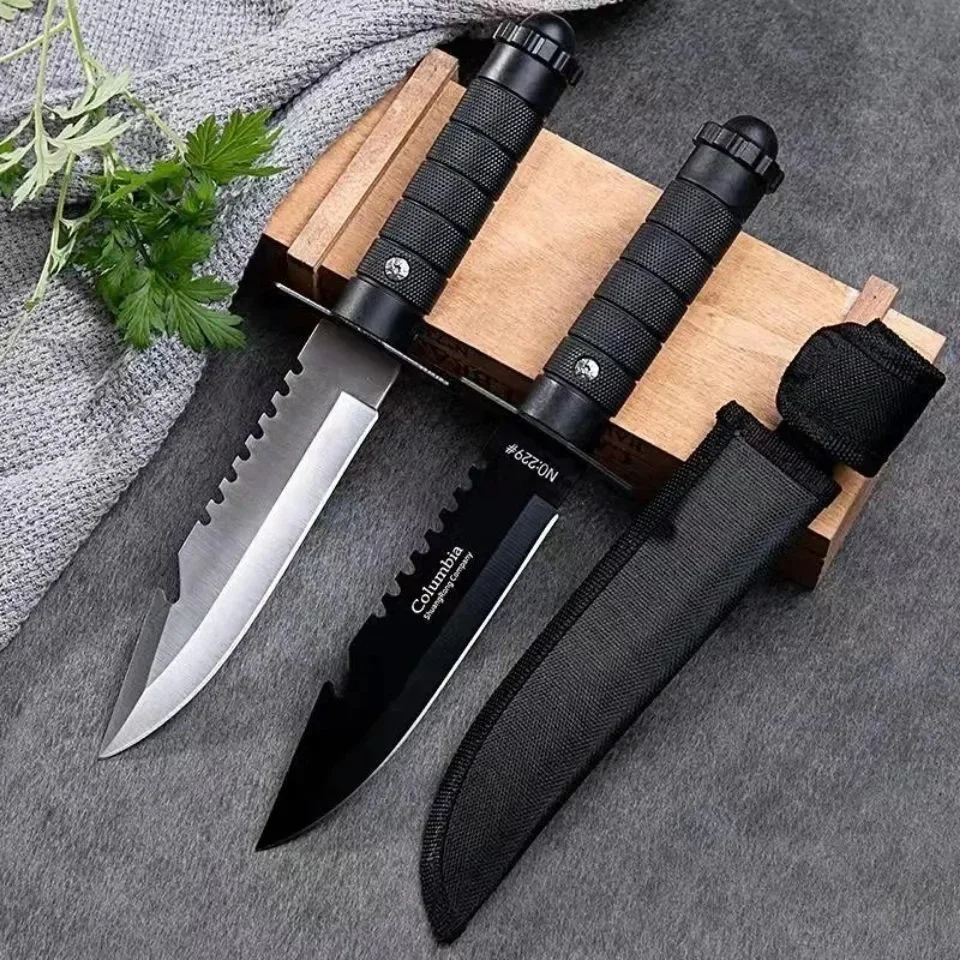 7CR17MOV Camping Outdoor Strai - Bushcraft Knife Fixed reseña y precio