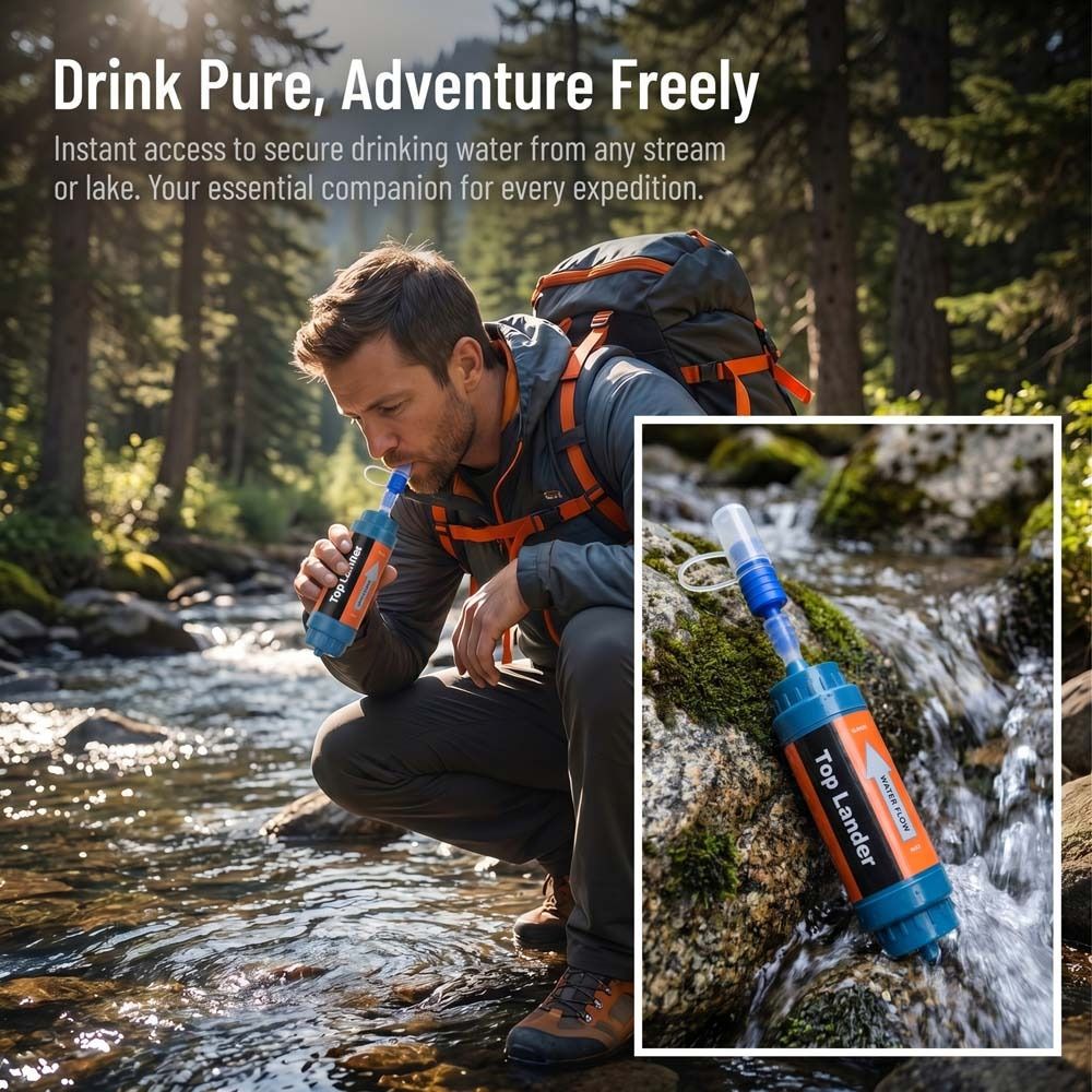 Mini Mini Water Filter Straw S - Water Purification Straw reseña y precio