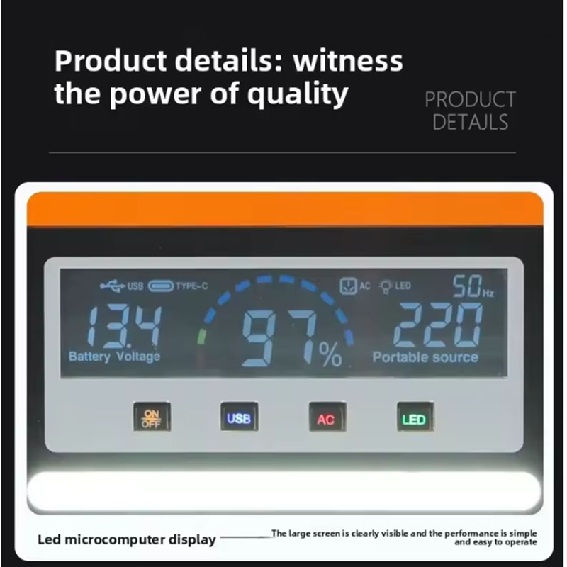 Original 220V 40AH Portable Po - Solar Emergency Charger reseña y precio