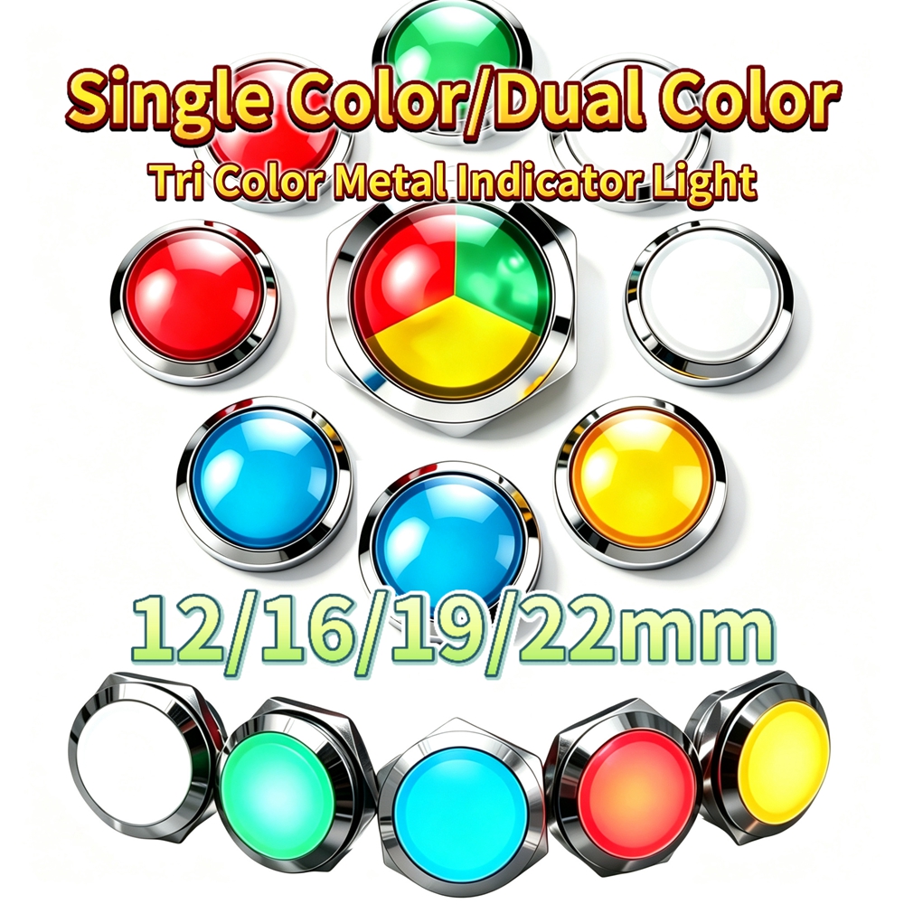 12mm 16mm 19mm 22mm Metal LED  - Signal Panel Orange reseña y precio