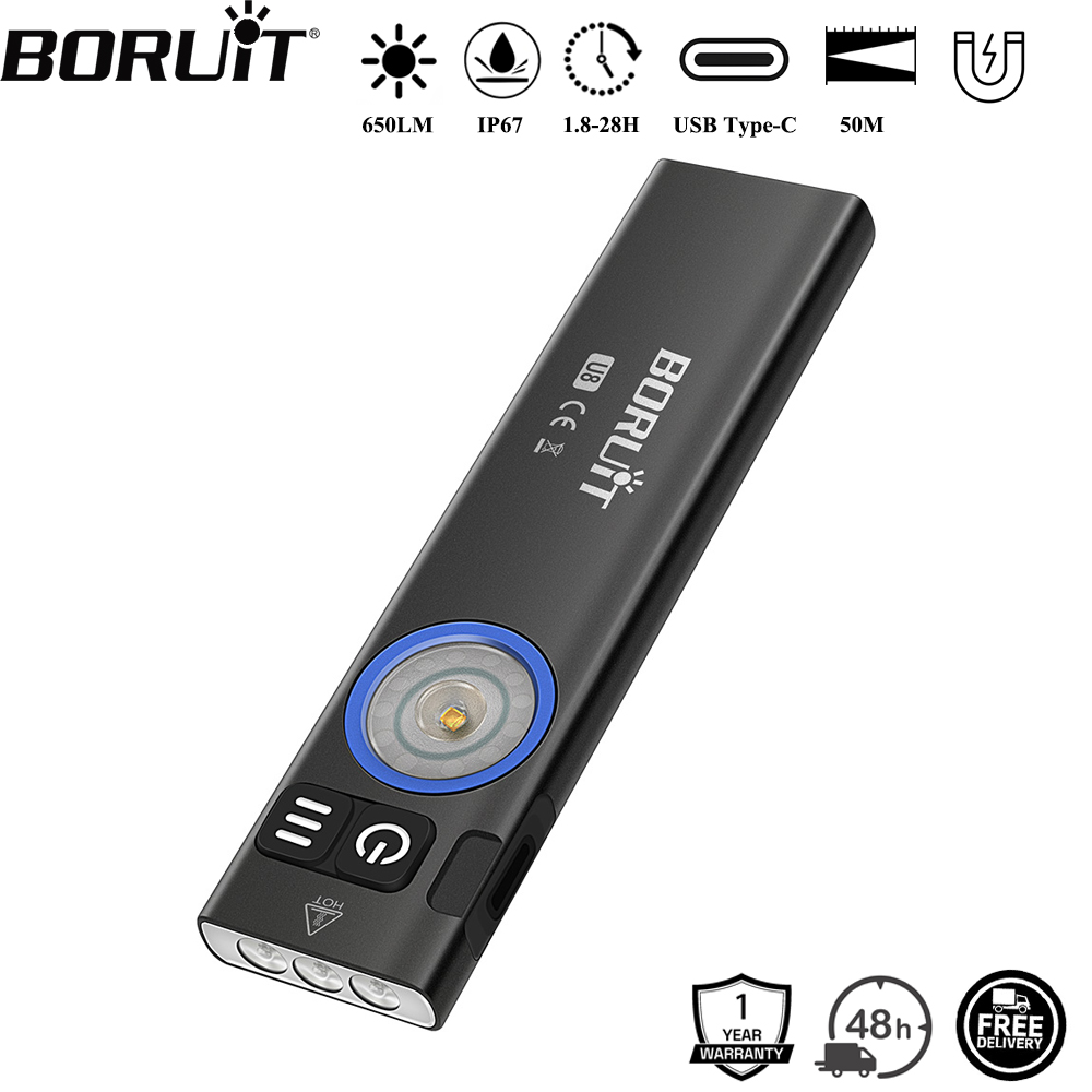 BORUiT U8 650LM EDC LED Flashl - Fishing Kit Compact reseña y precio