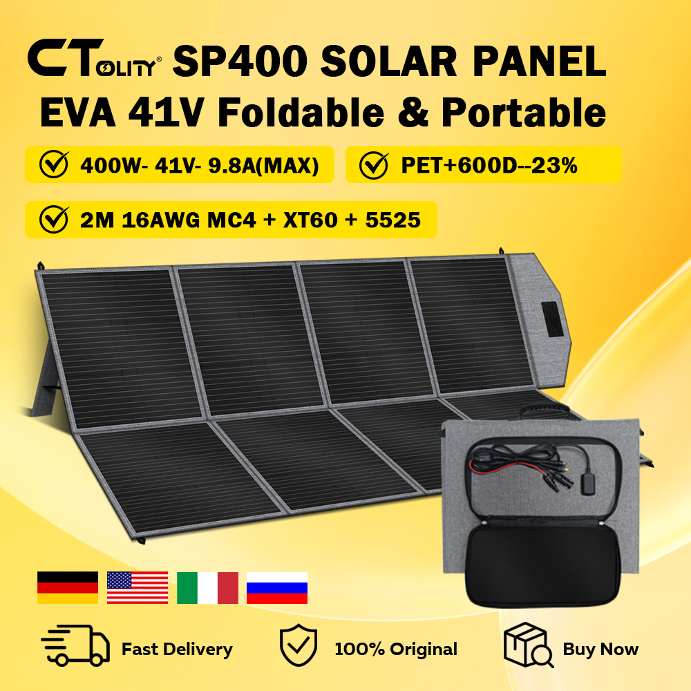 CTOLITY SP400 Portable Solar P - Solar Emergency Charger reseña y precio