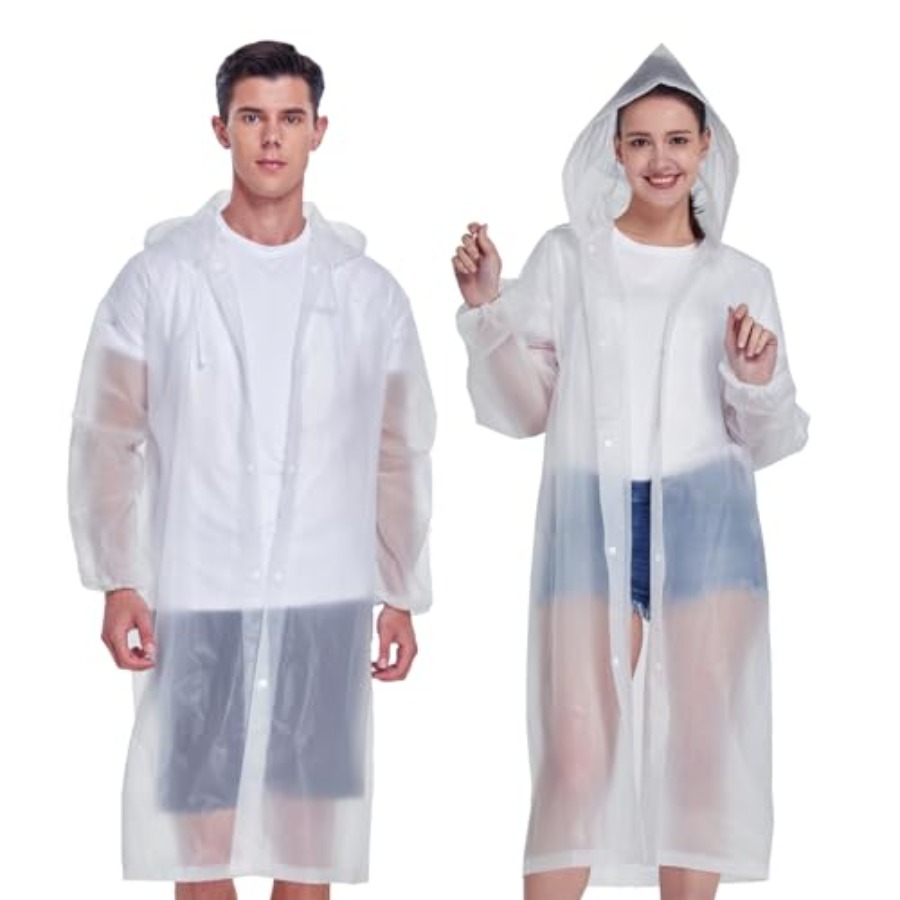 2 Pack Waterproof Rain Ponchos - Emergency Poncho Rain reseña y precio