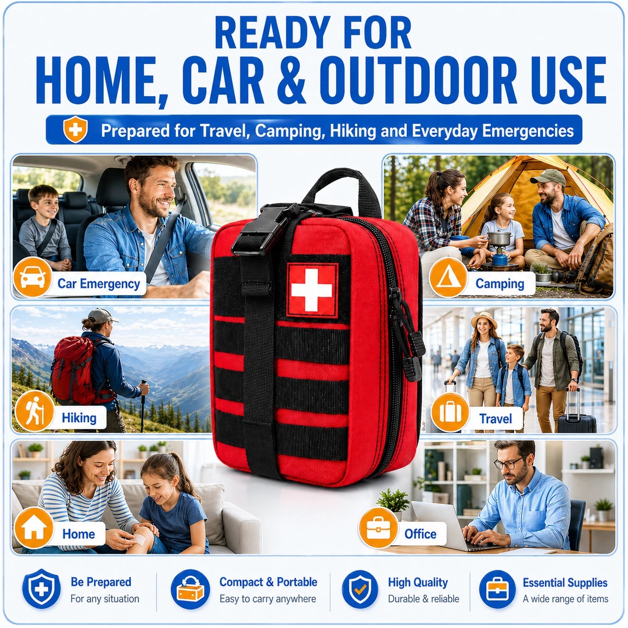 363pcs First Aid Kit Bag All P - Bivy Bag Emergency reseña y precio