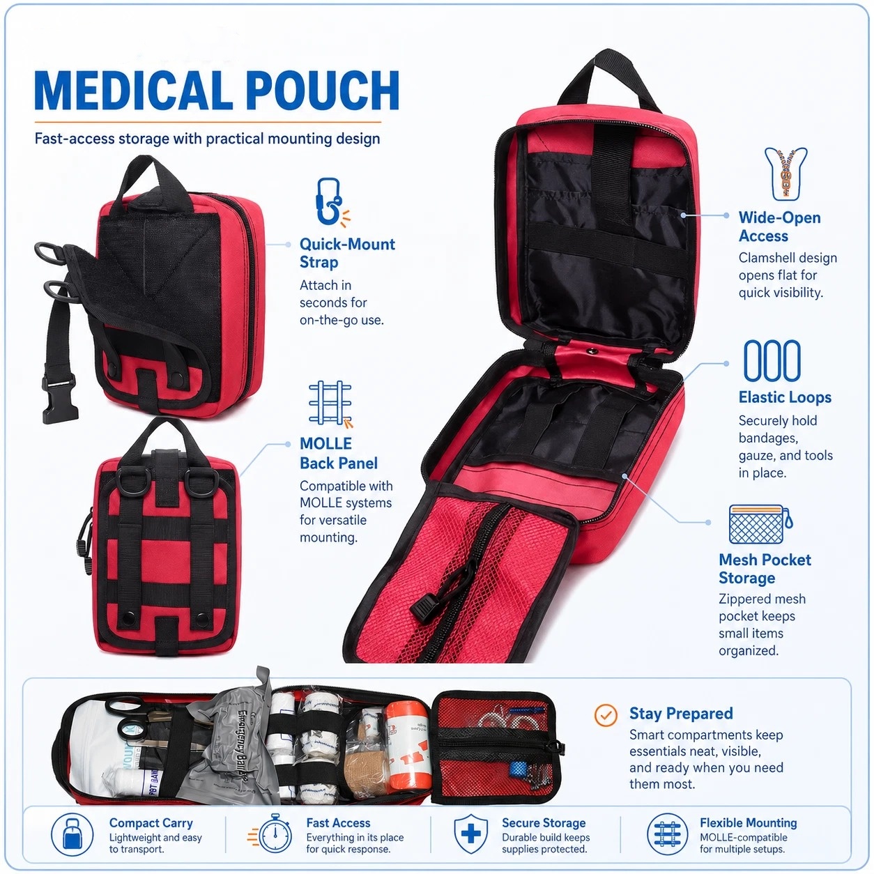 363pcs First Aid Kit Bag All P - Bivy Bag Emergency reseña y precio