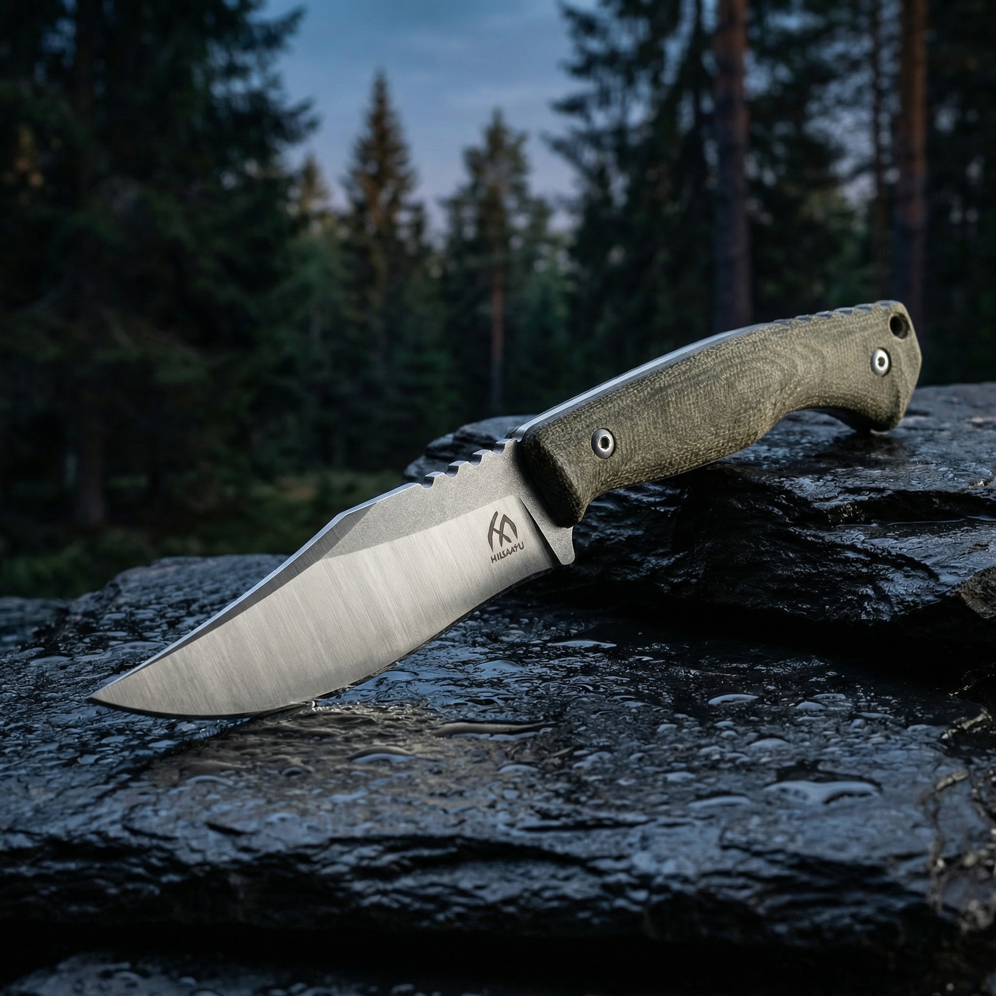 High-quality steel fixed blade - Bushcraft Knife Fixed reseña y precio
