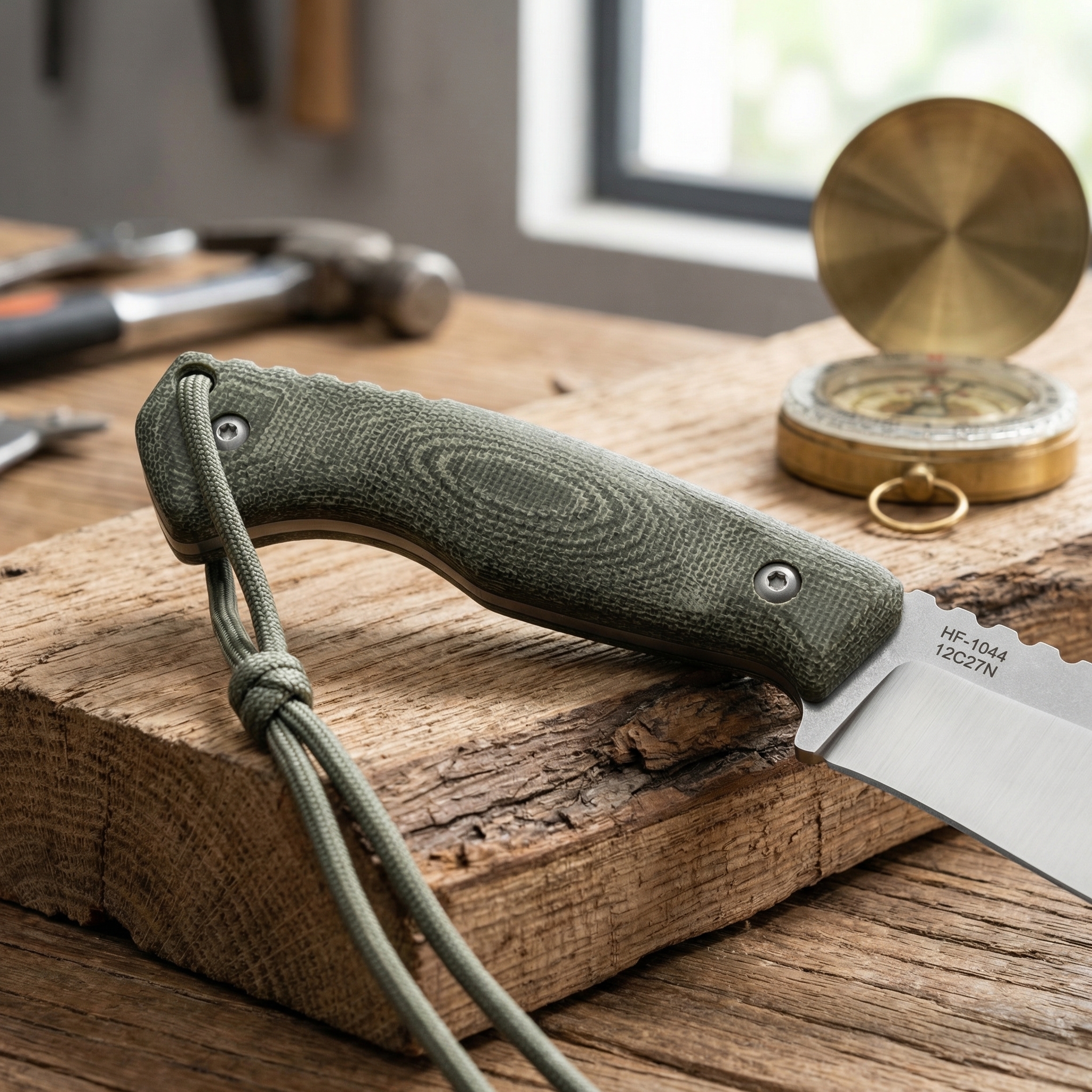 High-quality steel fixed blade - Bushcraft Knife Fixed reseña y precio