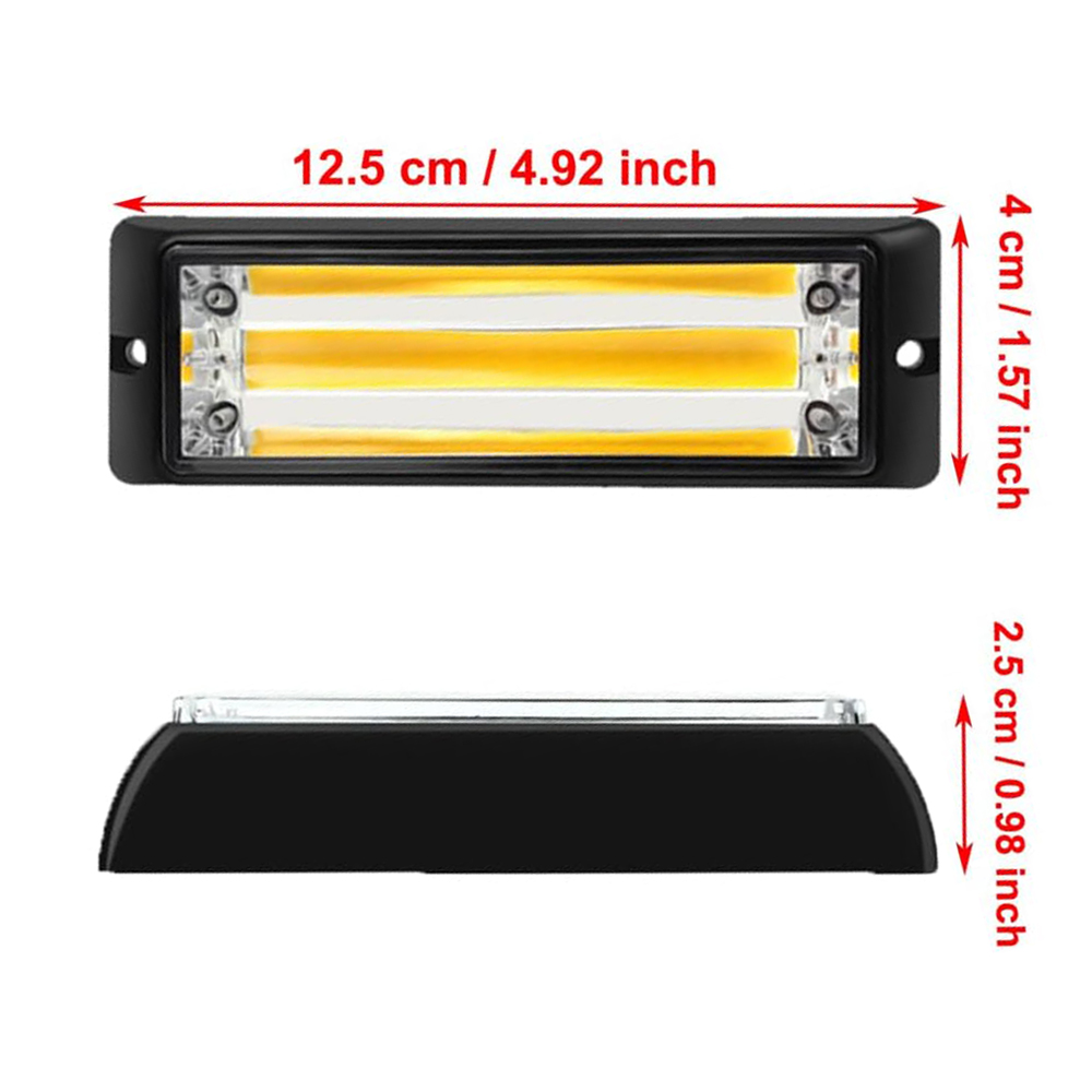 2pcs COB LED Warning Light Eme - Sos Light Strobe reseña y precio