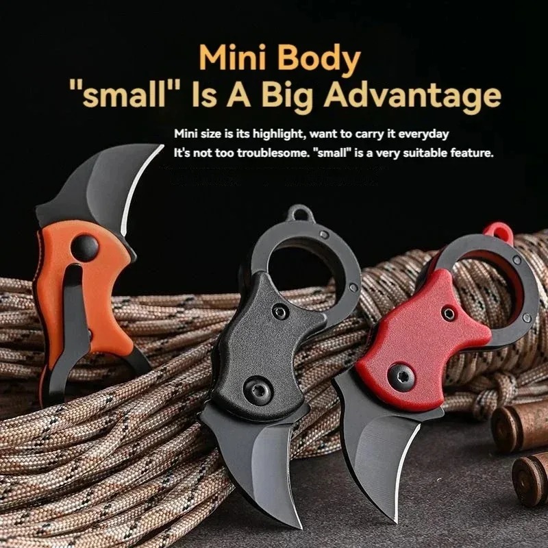 Mini Keychain Pocket Knife Sta - Bushcraft Knife Fixed reseña y precio