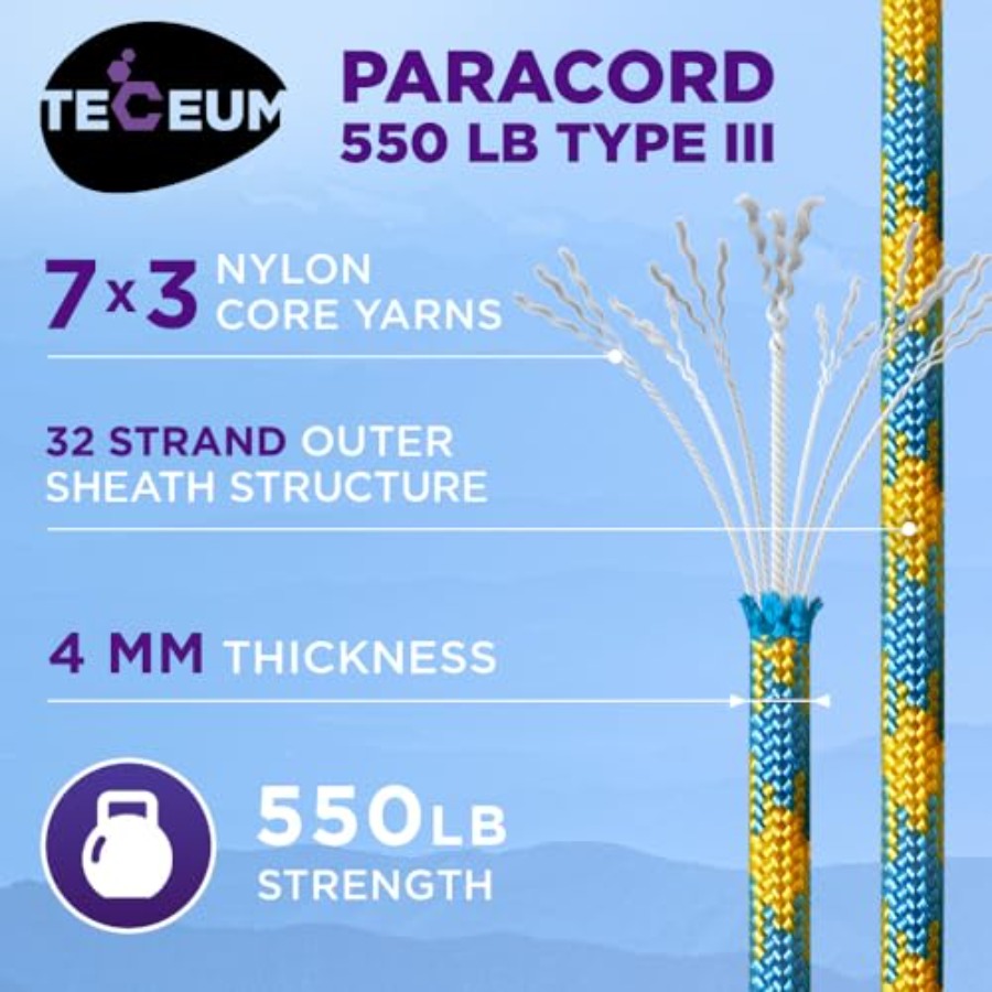 Reflective Paracord Rope 1000  - Para Cord 1000Ft reseña y precio