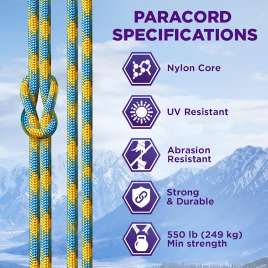Reflective Paracord Rope 1000  - Para Cord 1000Ft reseña y precio