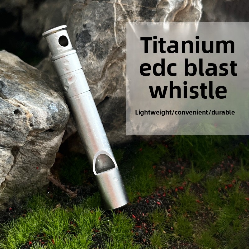 Titanium Alloy Survival Whistl - Emergency Whistle Loud reseña y precio