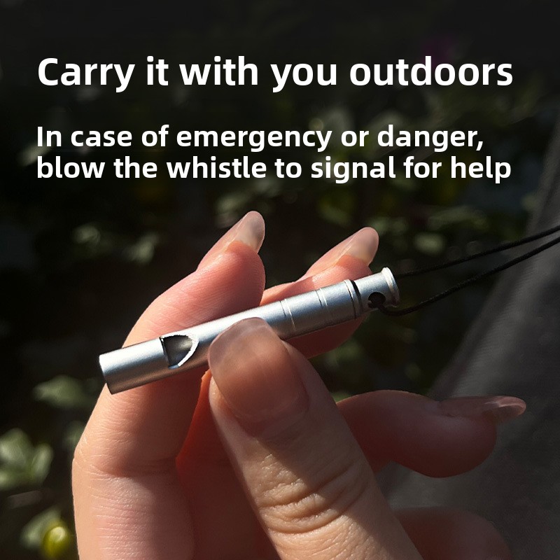 Titanium Alloy Survival Whistl - Emergency Whistle Loud reseña y precio