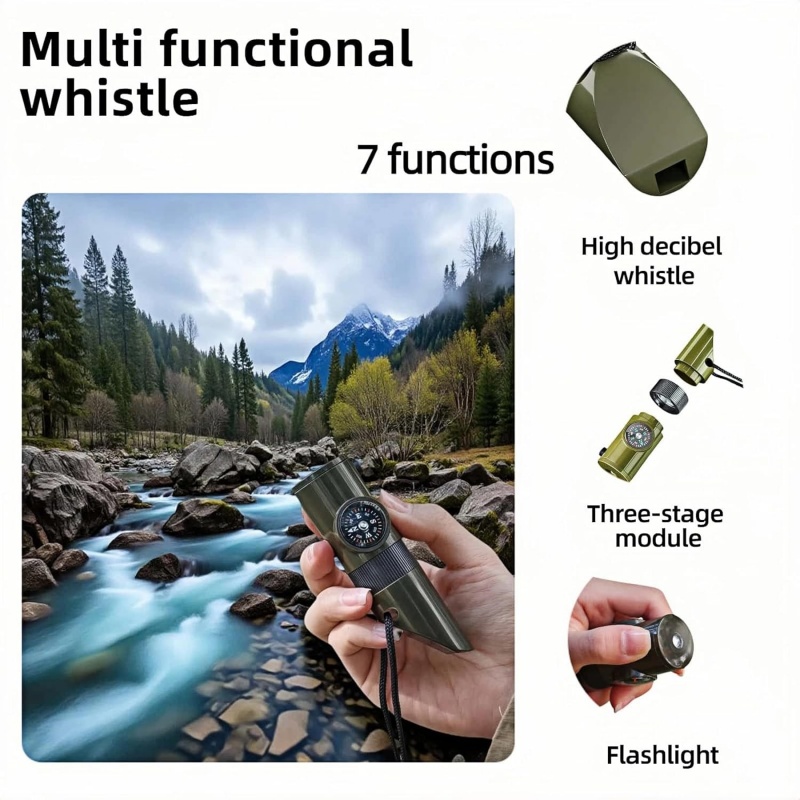 3-in-1 Emergency Whistles with - Emergency Whistle Loud reseña y precio