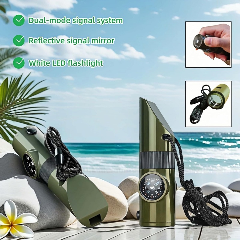 3-in-1 Emergency Whistles with - Emergency Whistle Loud reseña y precio