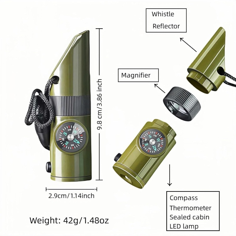 3-in-1 Emergency Whistles with - Emergency Whistle Loud reseña y precio