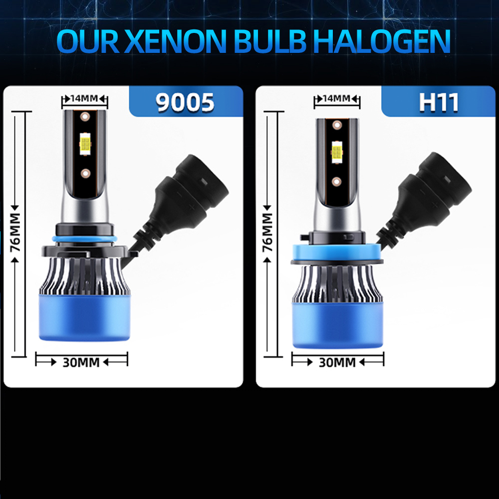 6x Combo LED Headlight 9005 H1 - Compass Lensatic reseña y precio