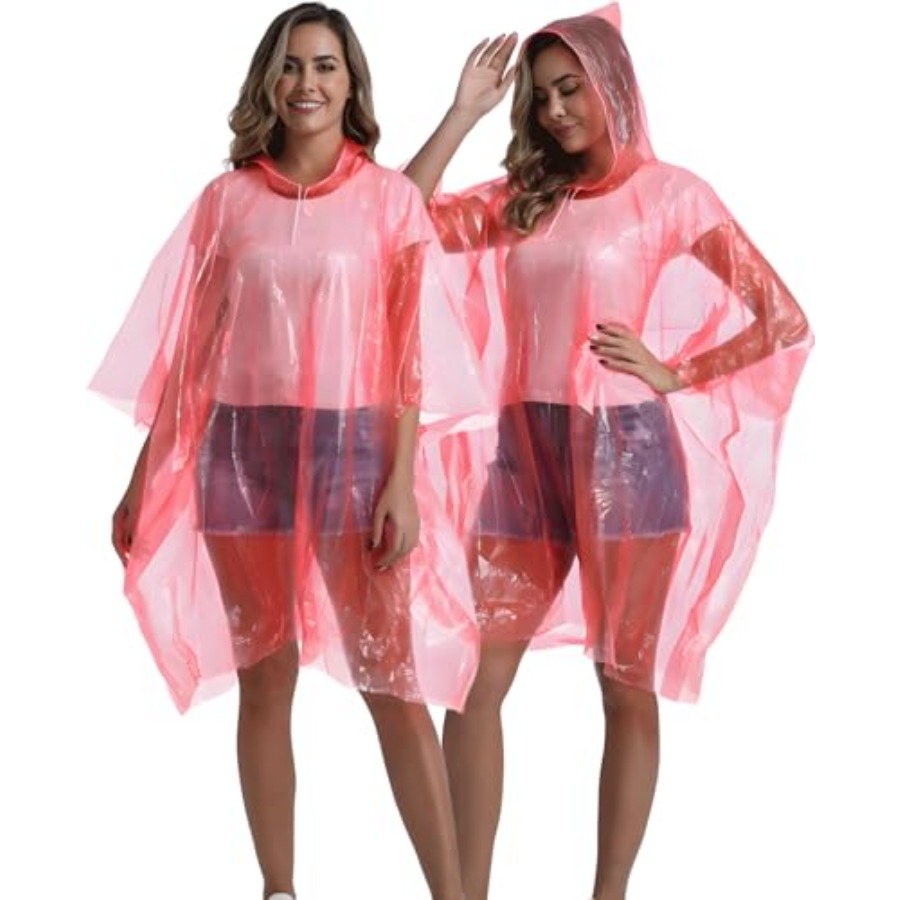4/6/12 Pack Disposable Rain Po - Emergency Poncho Rain reseña y precio