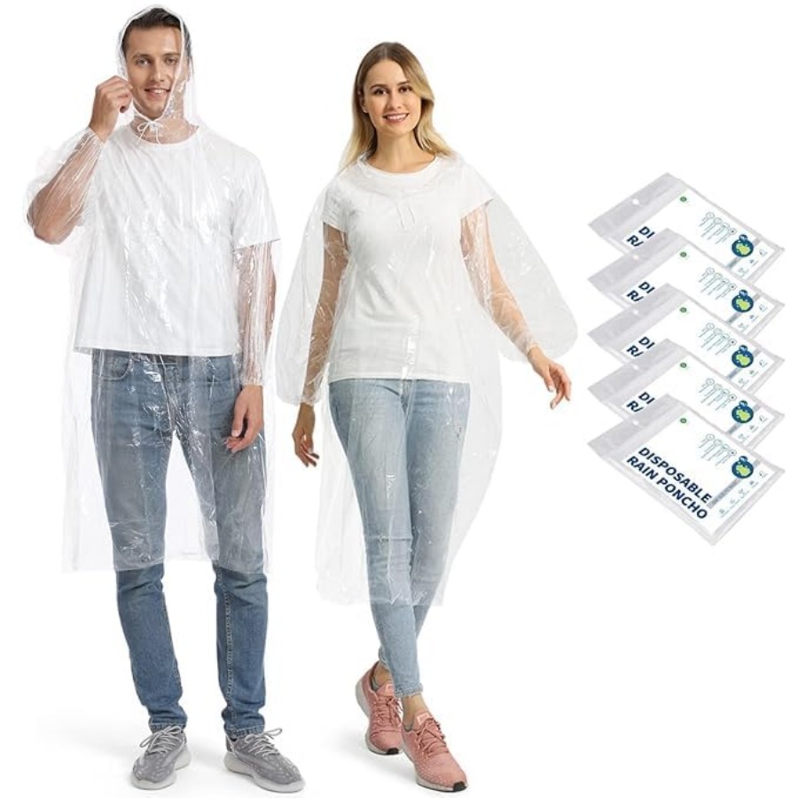5/10/20 Pack Rain Ponchos, Dis - Emergency Poncho Rain reseña y precio
