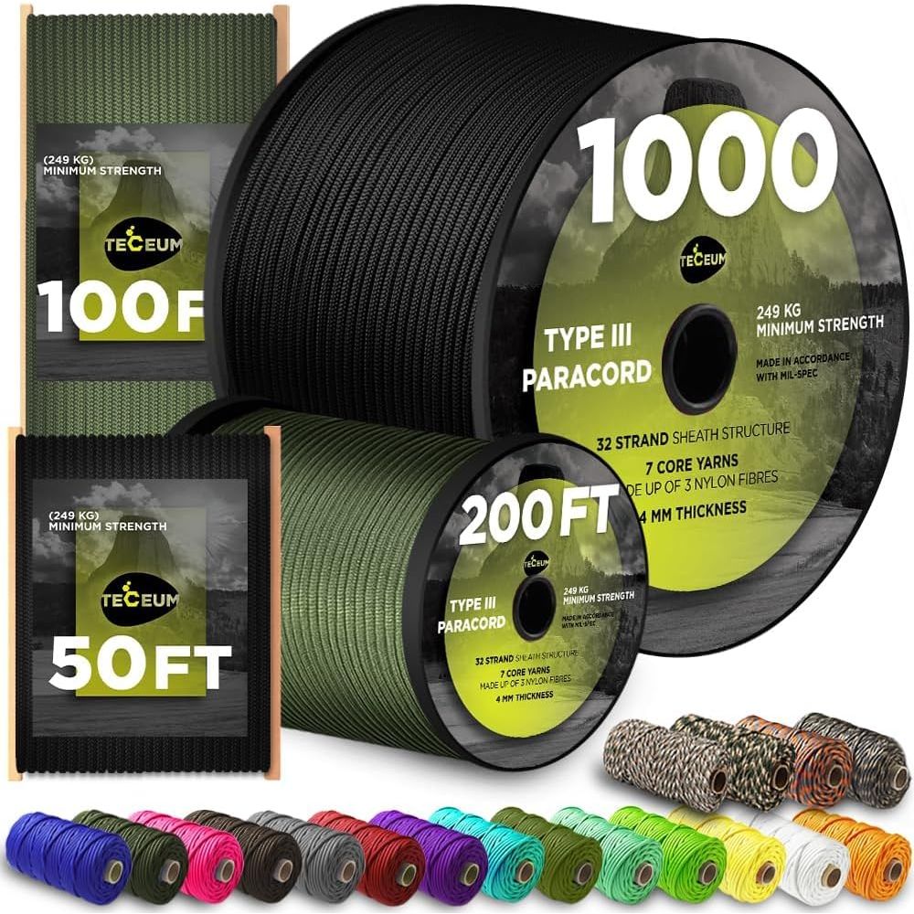 5/32 1000ft Paracord Rope - 20 - Para Cord 1000Ft reseña y precio