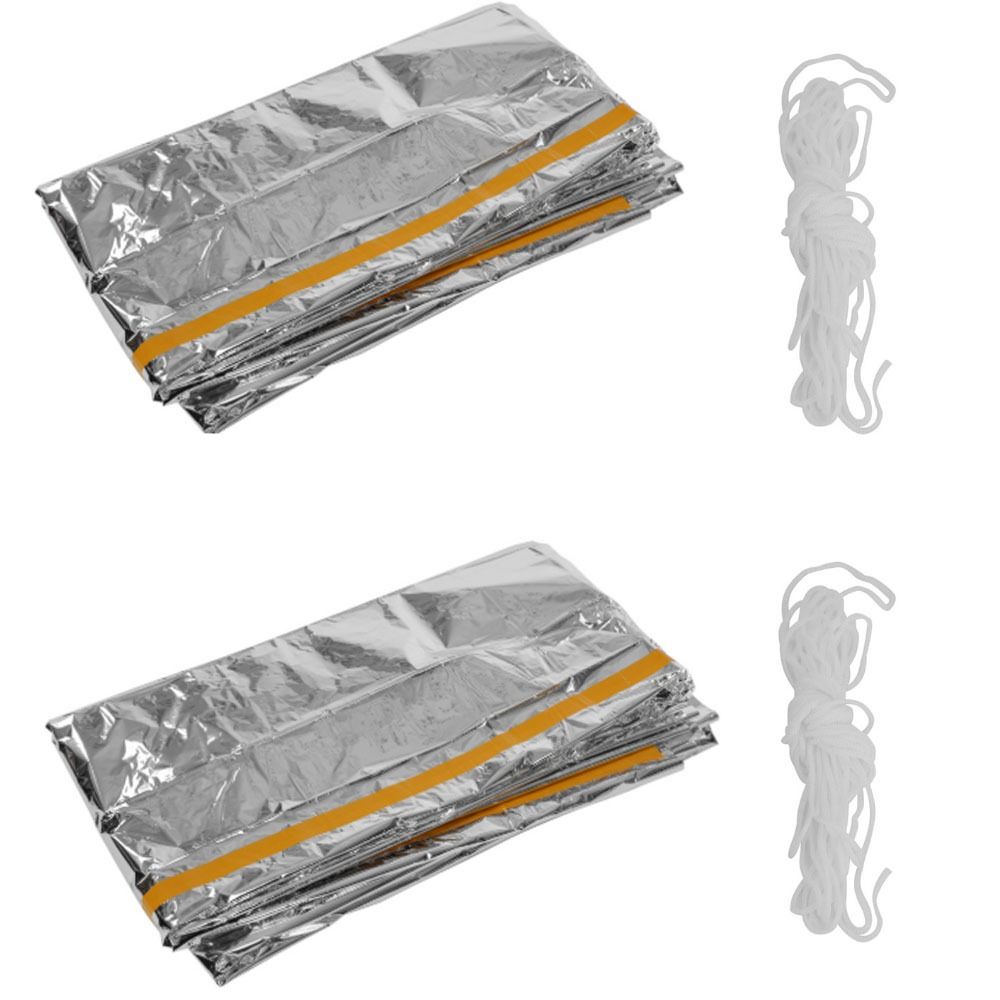 2 Pcs Durable Reflective Emerg - Survival Blanket Reflective reseña y precio