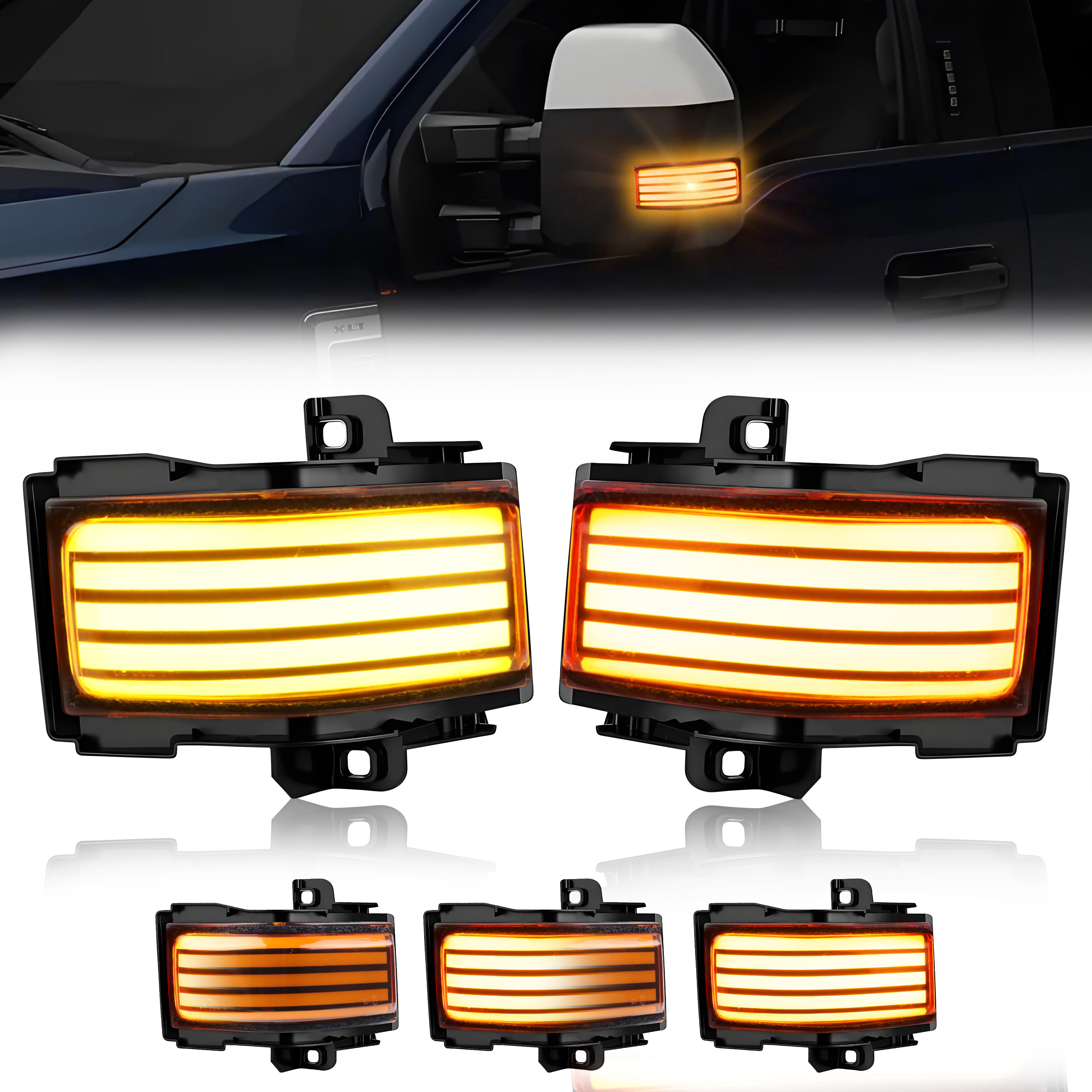 2Pcs Turn Signal Light Side Mi - Signal Panel Orange reseña y precio