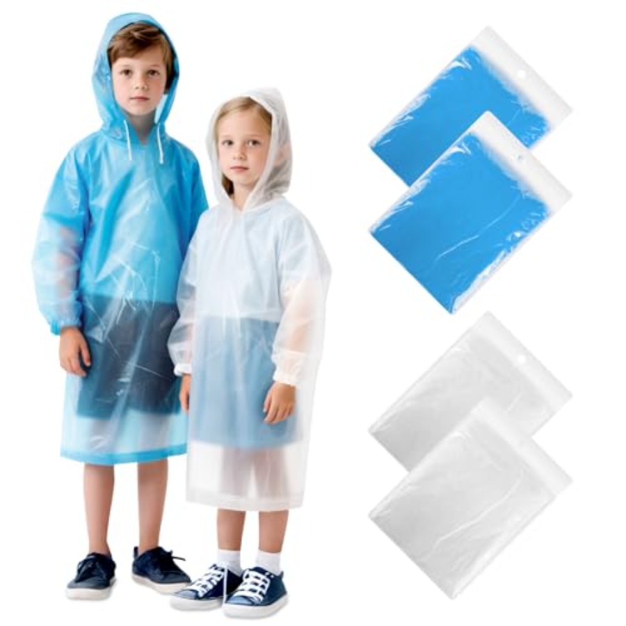 GAOHUI 4/6 Pack Disposable Rai - Emergency Poncho Rain reseña y precio
