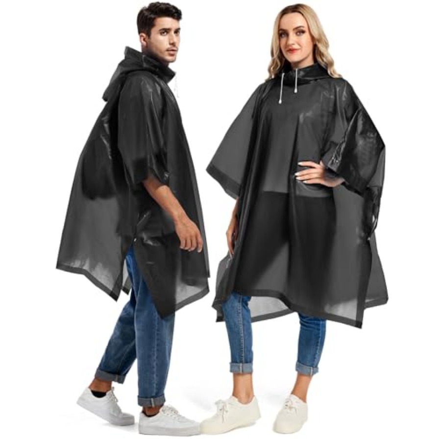 2 Pack Rain Ponchos for Adults - Emergency Poncho Rain reseña y precio