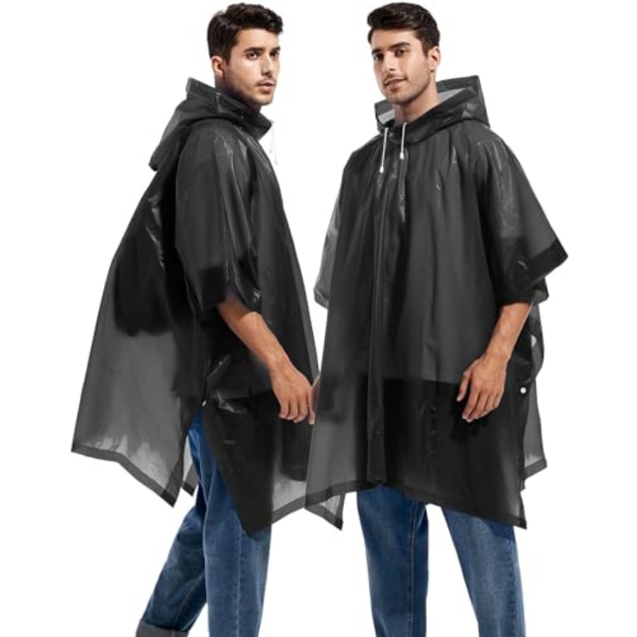 2 Pack Rain Ponchos for Adults - Emergency Poncho Rain reseña y precio