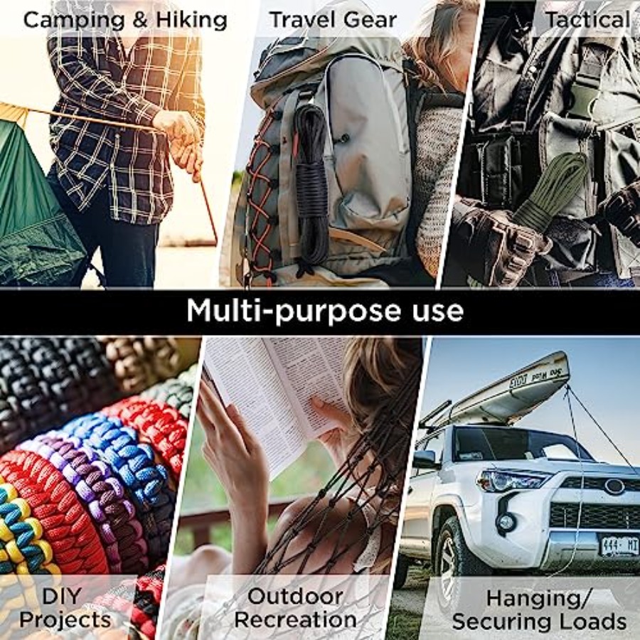 Paracord Rope 750 lb 1000ft/ 2 - Para Cord 1000Ft reseña y precio