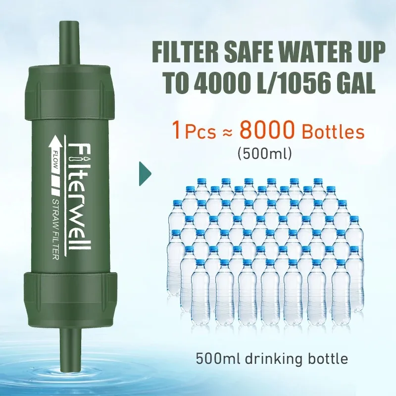 1PC Outdoor Mini Water Filter  - Water Purification Straw reseña y precio