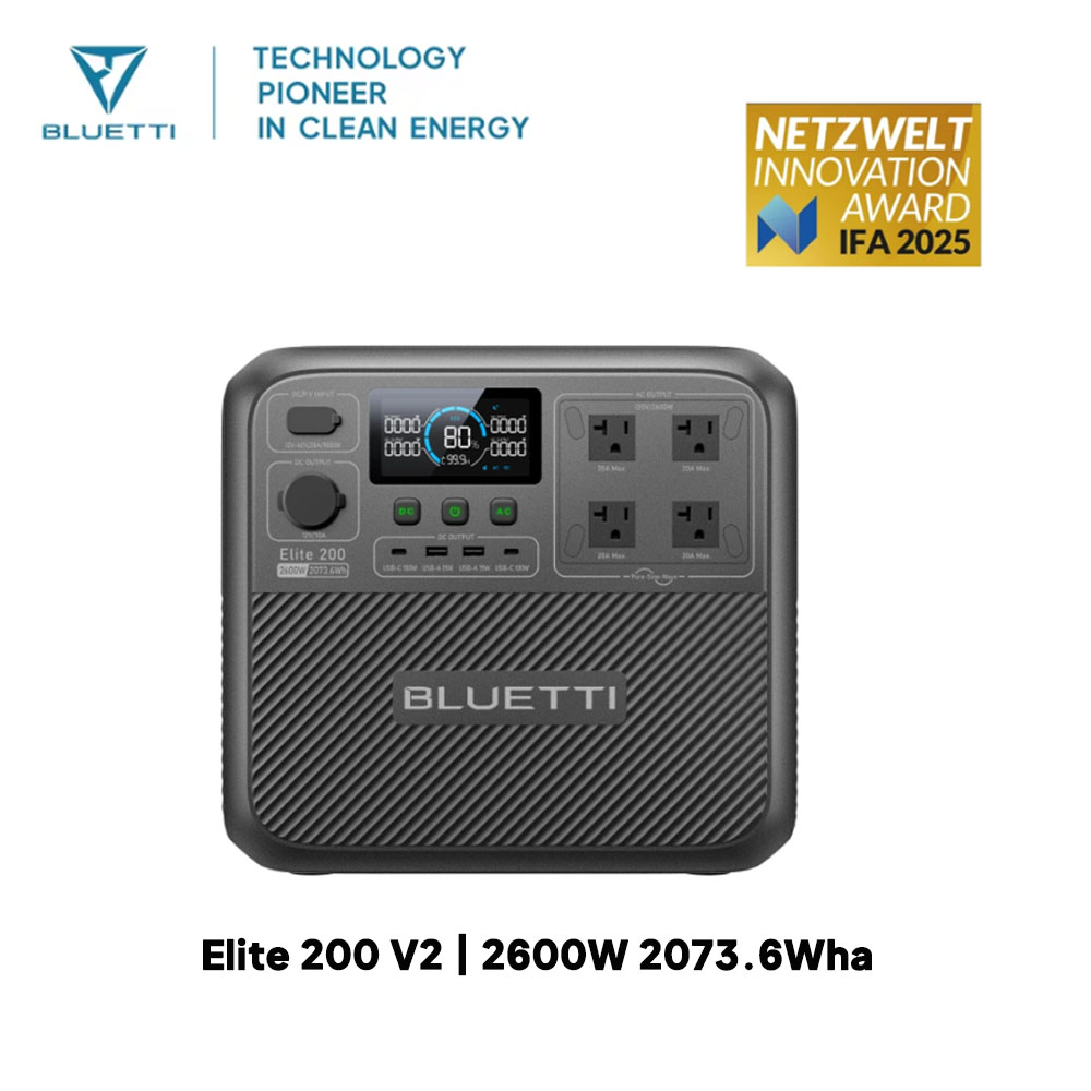 【Renew】BLUETTI Elite 200 V2 Po - Solar Emergency Charger reseña y precio