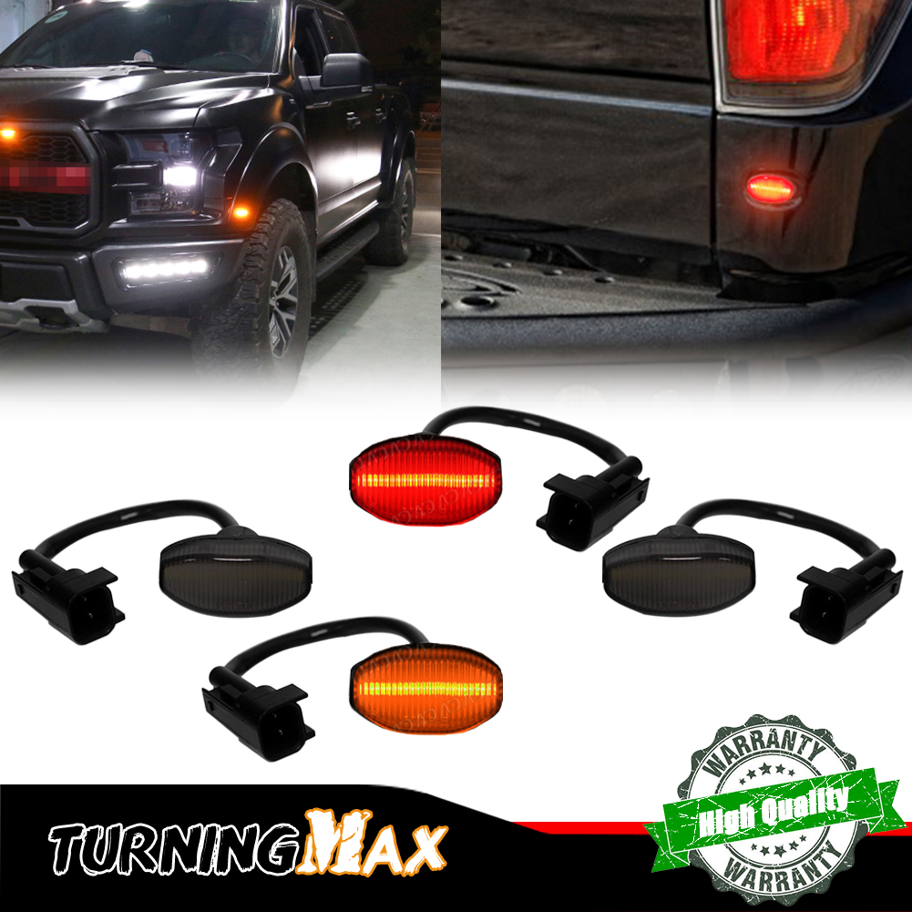 4PCS Smoked Lens Front Amber & - Signal Flare Kit reseña y precio
