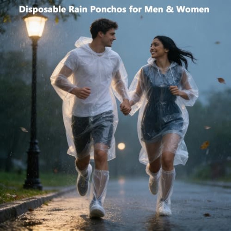 Disposable Rain Ponchos for Ad - Emergency Poncho Rain reseña y precio