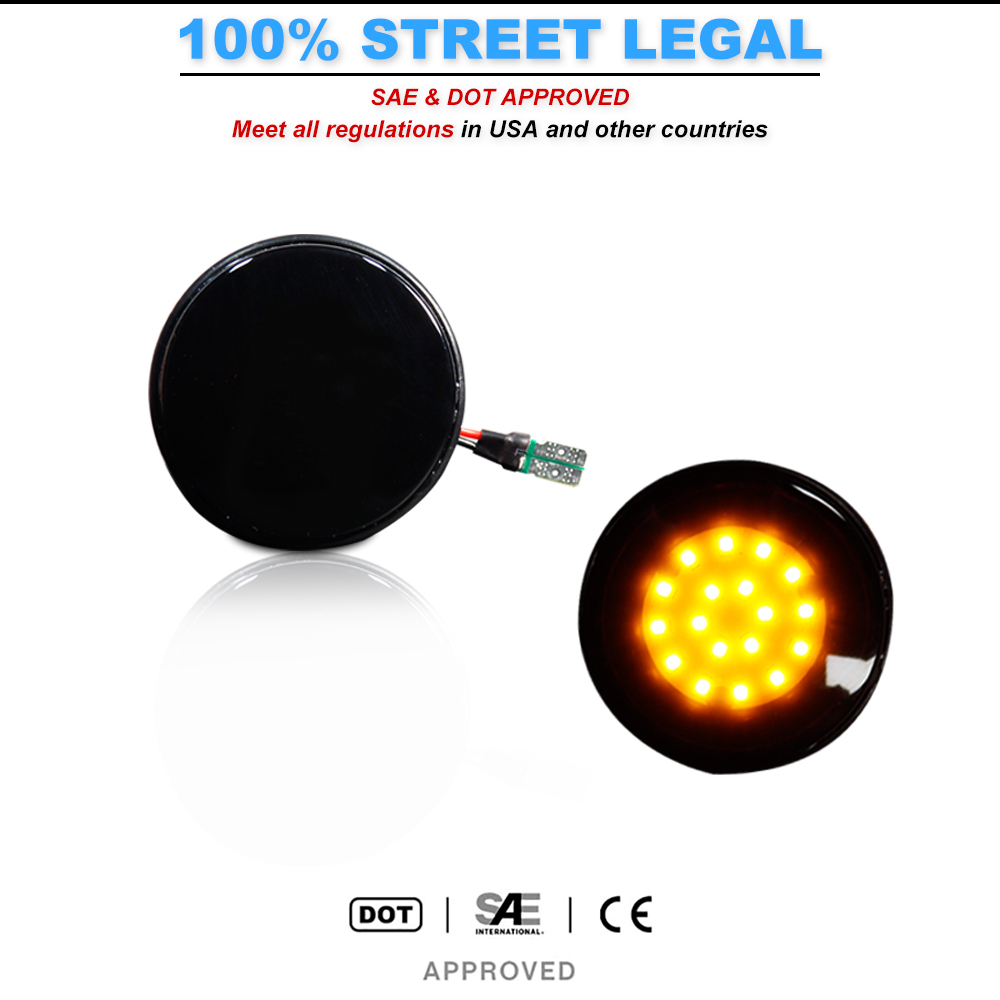2pcs iJDM LED Front Side Marke - Signal Panel Orange reseña y precio