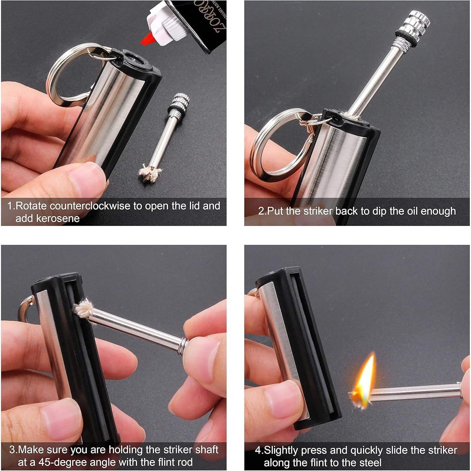 1-5-pack Magnesium flint set,  - Magnesium Fire Starter reseña y precio