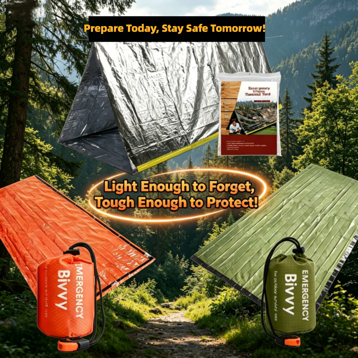 Compact Emergency Thermal Tent - Emergency Mylar Tent reseña y precio