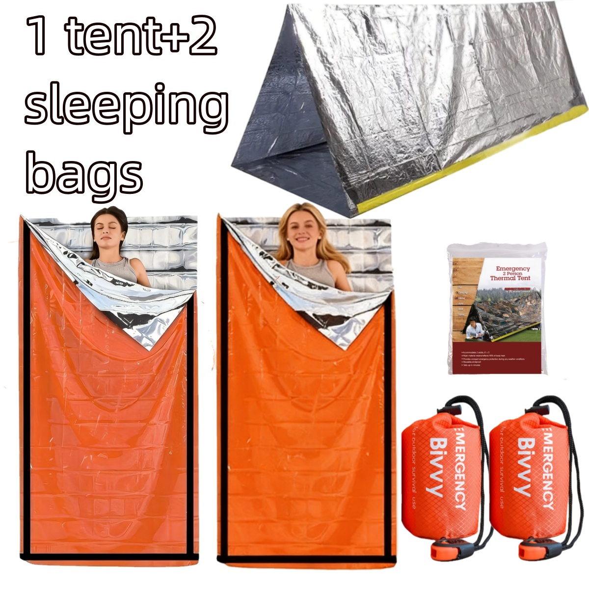Compact Emergency Thermal Tent - Emergency Mylar Tent reseña y precio