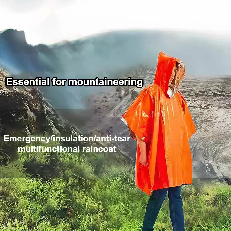 4PCS Emergency Survival Rain H - Survival Blanket Reflective reseña y precio