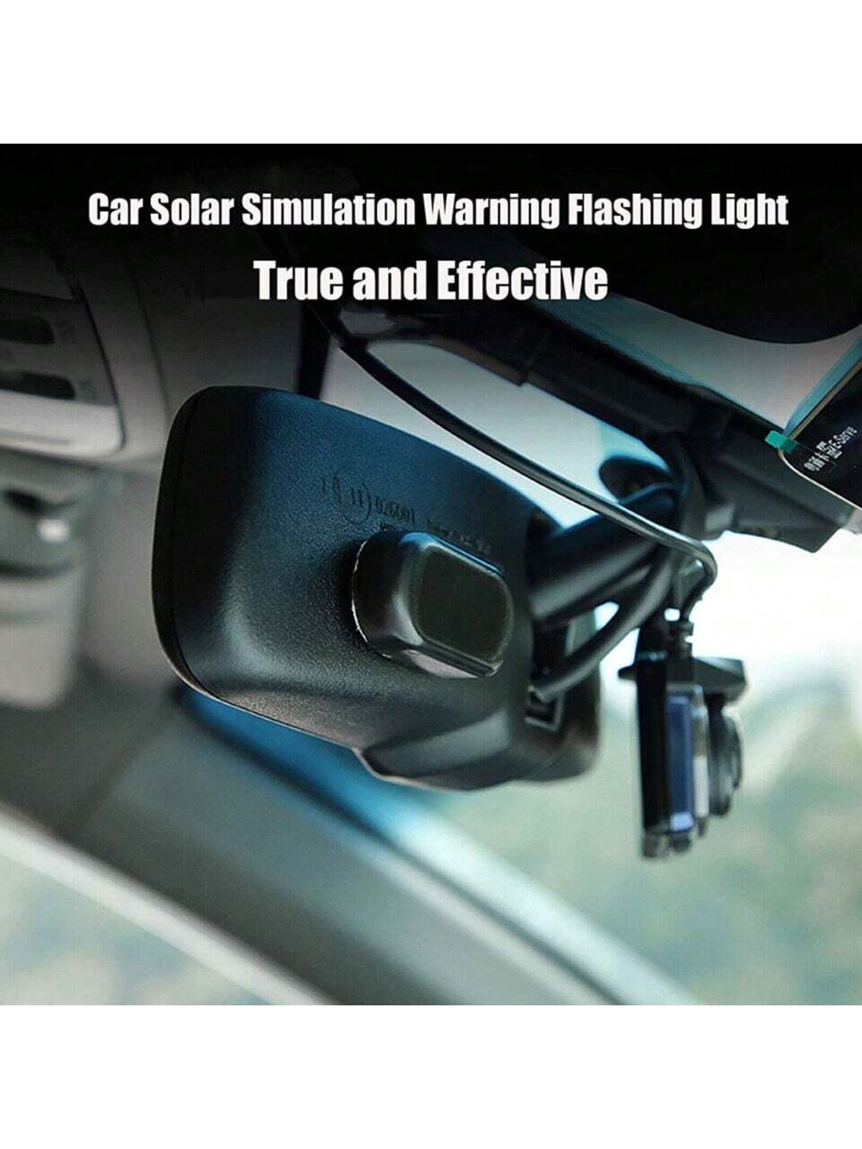 1PCS Black Shell Fake Solar Po - Sos Light Strobe reseña y precio